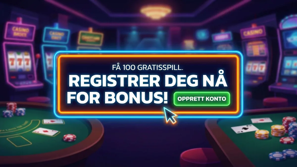 Registrer deg med bonus